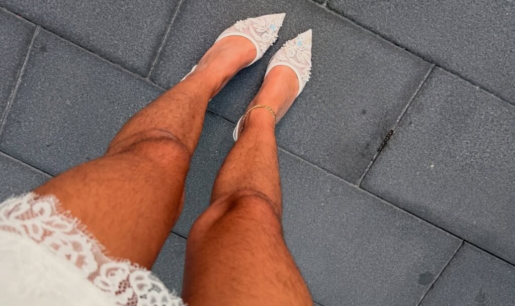 Influencer Elisabeth Rioux, who has 1.3m followers, hit back at men who called her natural leg hair "disgusting" - telling critics to check their own hairy profiles first.