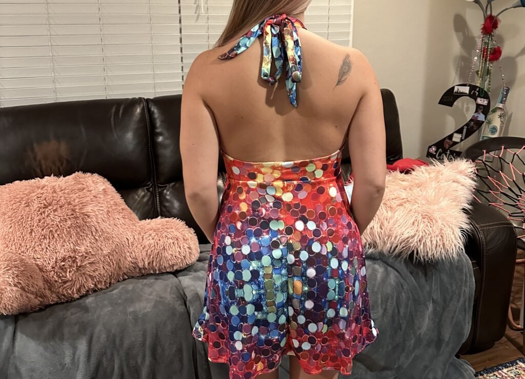 A Shein shopper ordered a dazzling sequin dress for her birthday - but was left stunned when the sparkles arrived simply printed onto flat fabric, going viral online.