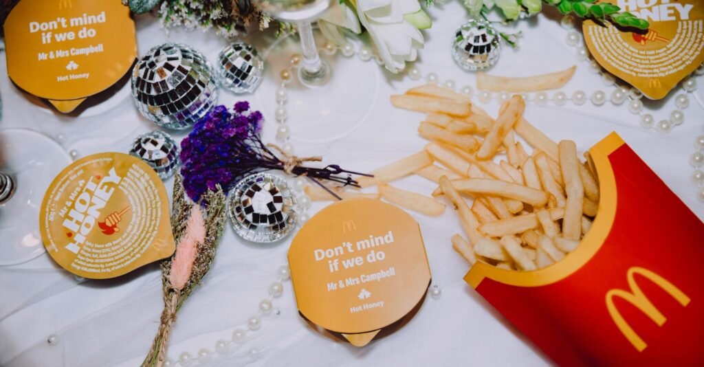 McDonald's has unveiled a limited-edition personalised wedding item that customers won't be able to buy - with only 20 couples able to get their hands on it.