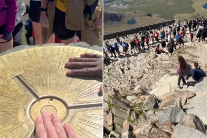 A hiker has been slammed by 'Karens' for skipping a huge queue to reach the summit of Snowdon, with one woman even shouting at someone to 'chuck his phone off'.