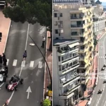 Hollywood has transformed the streets of Monaco into a 1960s racing circuit for the new Ocean's Eleven prequel - with vintage cars, drones and period-dressed extras.