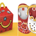 McDonald's has teamed up with Crocs to launch a new Happy Meal across the UK and Ireland - with 12 miniature clog-inspired keyrings to collect.
