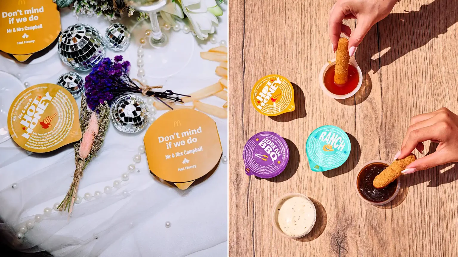 McDonald's has unveiled a limited-edition personalised wedding item that customers won't be able to buy - with only 20 couples able to get their hands on it.