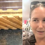 A mum was left horrified after finding what appeared to be a pile of beard hair beneath a mirror at The Range - joking the store now offers trimming services.