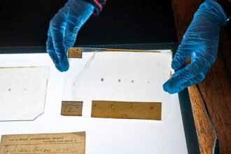 A set of incredible photographs capturing a total solar eclipse 151 years ago have been rediscovered hidden away in an archive for more than a century.