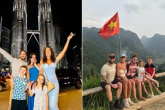 A British family who quit their jobs and pulled their kids out of school to travel the world have been staying in five-star hotels - all without working.