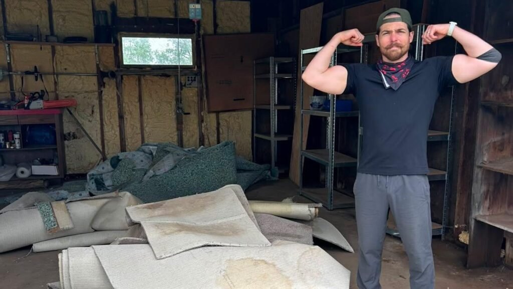 A couple who bought their dream fixer-upper were left gagging after ripping up the carpets to discover the floors underneath were saturated in urine.