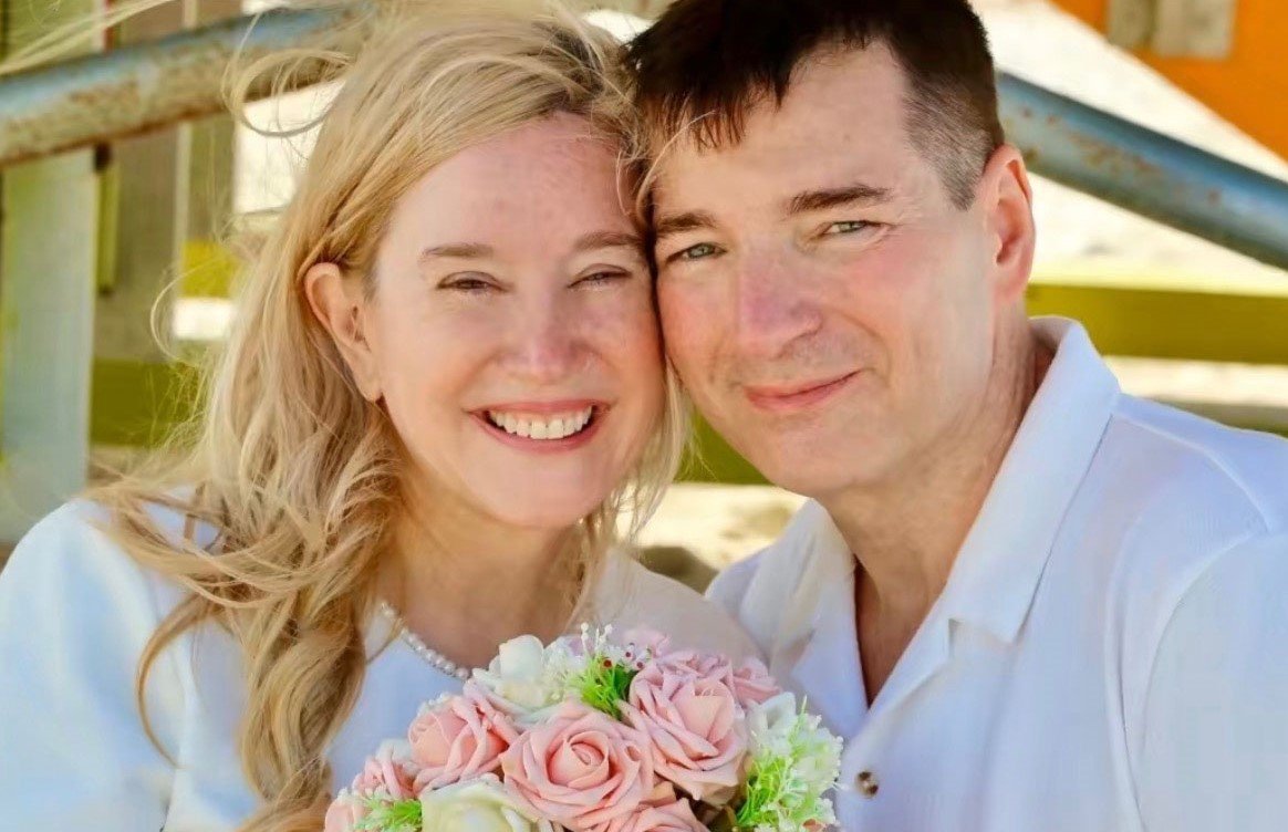 A couple who met and married on a cruise ship now live permanently at sea - spending up to £7,500 a month and not setting foot on land for 900 nights.