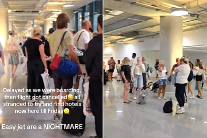 Woman stranded in Turkey for almost a week after easyJet cancelled her flight at the gate - and 150 passengers were sent to a hotel without enough rooms.