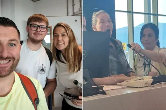 Family stranded in Turkey after easyJet cancelled their flight at the gate twice - and mum had to take over the tannoy to update panicked passengers.