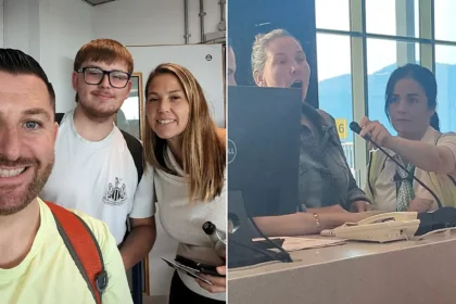 Family stranded in Turkey after easyJet cancelled their flight at the gate twice - and mum had to take over the tannoy to update panicked passengers.