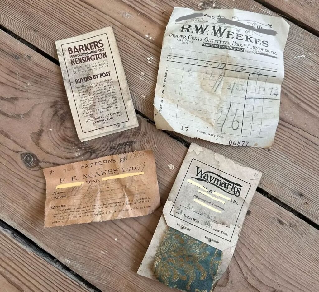 A couple renovating their Victorian home were stunned to discover a 100-year-old haul hidden beneath the floorboards - dating all the way back to 1921.
