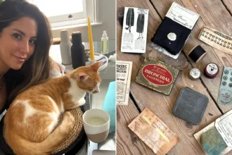 A couple renovating their Victorian home were stunned to discover a 100-year-old haul hidden beneath the floorboards - dating all the way back to 1921.