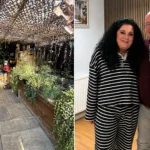 A couple have spent £25,000 turning their council house garden into a paradise with an aviary, spa, outdoor kitchen and gym - even the housing officer was stunned.