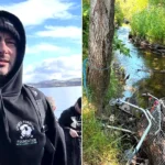 A furious plumber fed up with a filthy river has hauled 140 abandoned supermarket trolleys from the water - along with wheelie bins, tyres and even a PlayStation.