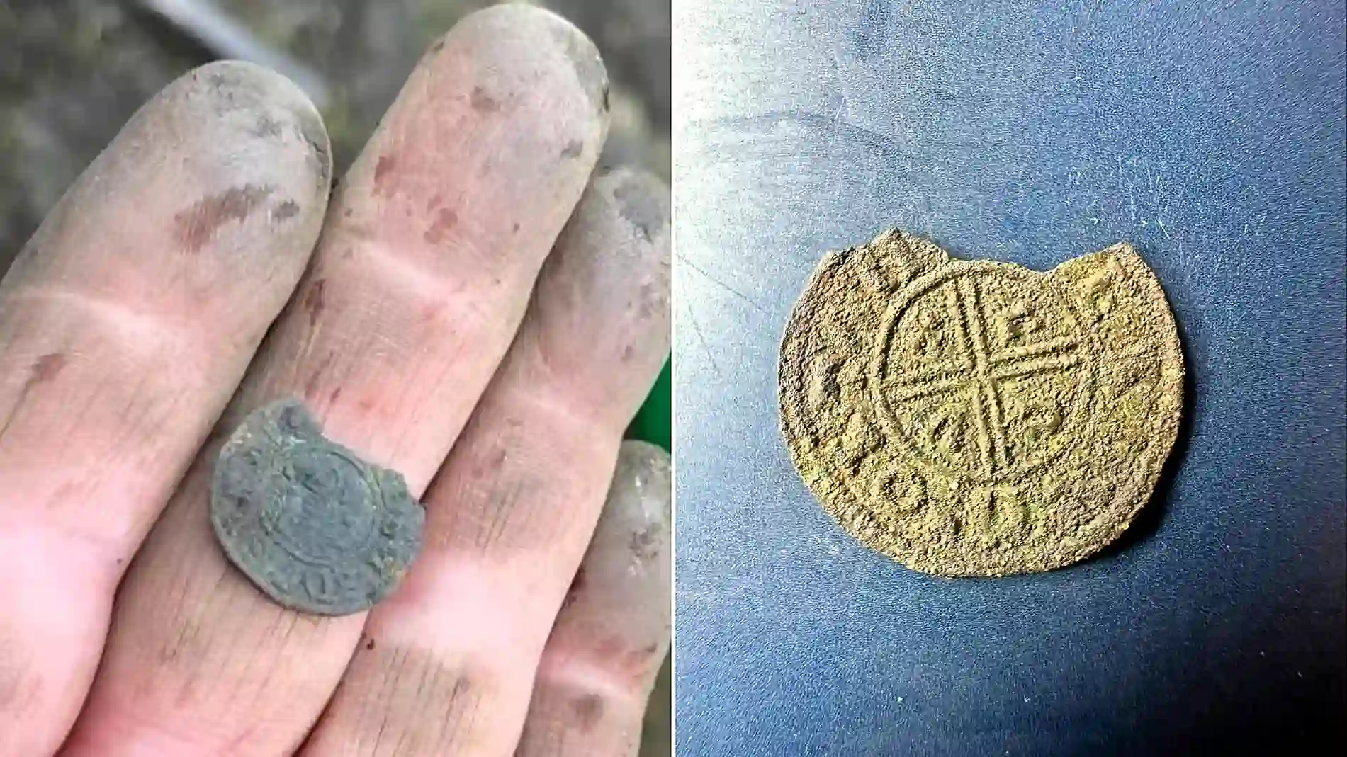 A 1,000-year-old coin linked to King Ethelred the Unready has been found in a coastal field - and it is the northernmost Anglo-Saxon coin ever found in the UK.