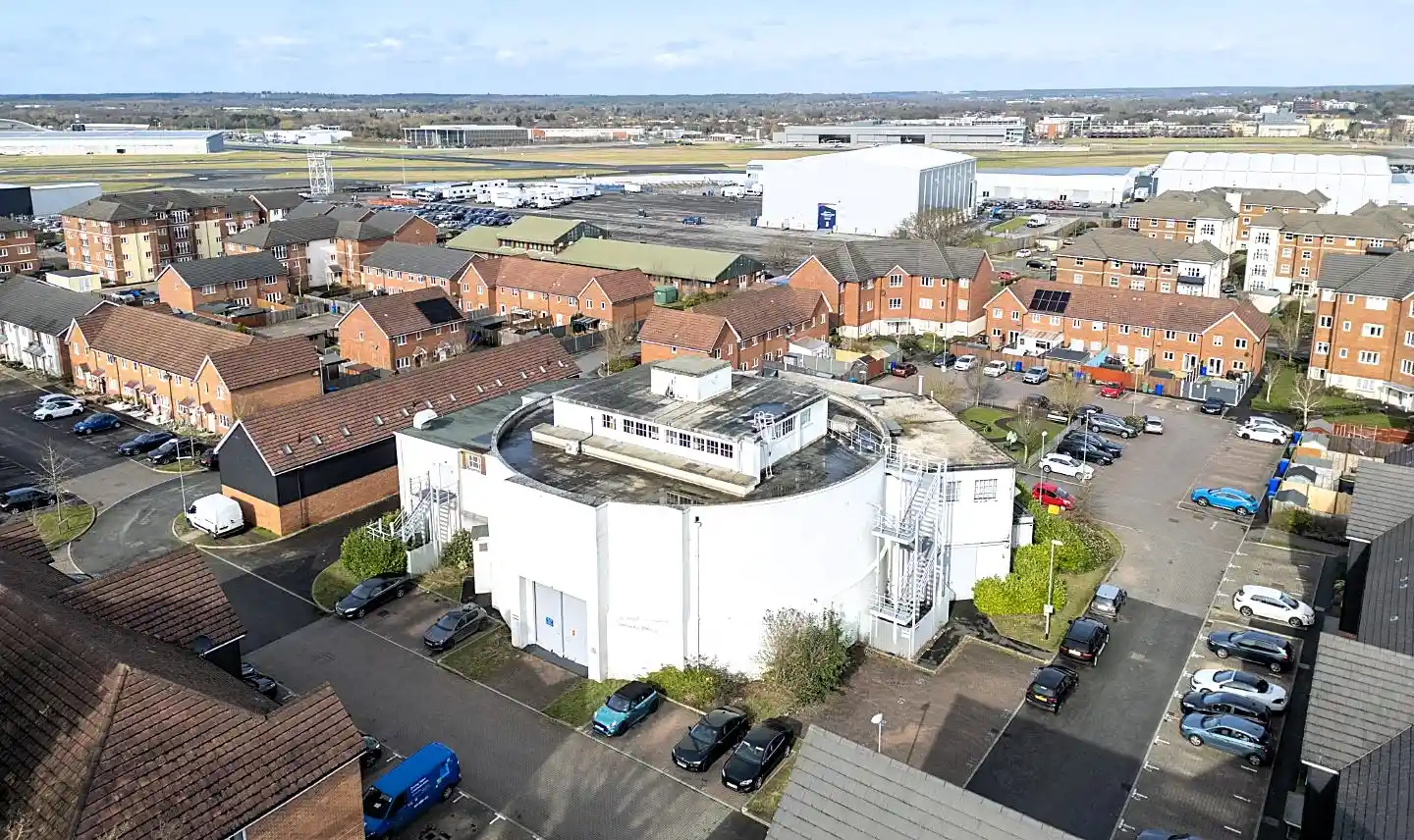 A Grade II* listed Farnborough building with a centrifuge that blasted RAF pilots with 9G and tested Britain's first astronaut Helen Sharman is up for sale for £750,000.