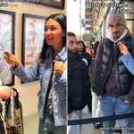 A devoted husband queued for 12 hours so his wife could snap up a discounted Chanel bag at a Knightsbridge flash sale - as over 2,000 shoppers caused chaos outside.