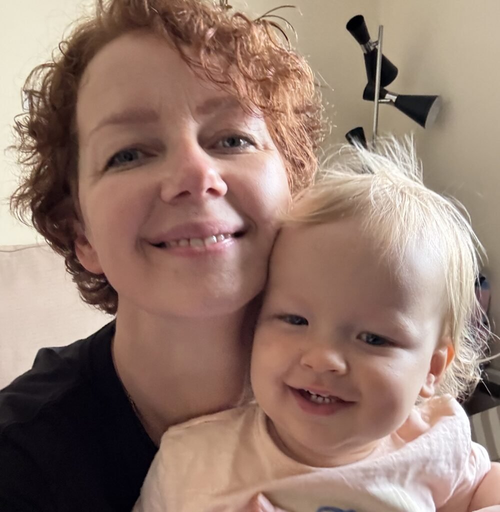 Mum Vineta Senberga had a third baby at 44 while in debt and renting - and says waiting for the 'perfect time' to grow your family means missing the chance altogether.