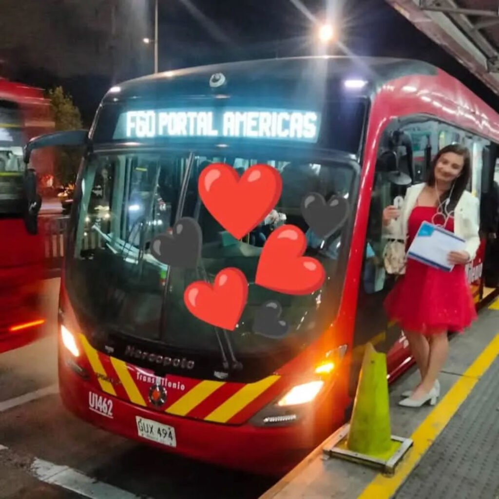 A nurse has married a public bus she calls the love of her life - and now works nights cleaning the depot just to stay close to it.