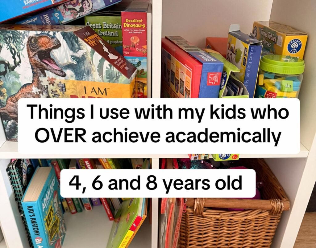 A mum-of-three raising her kids to be overachievers bans slang, does maths before school and lets them read dictionaries for fun - and says they love it.
