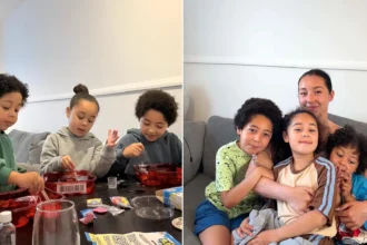 A mum-of-three raising her kids to be overachievers bans slang, does maths before school and lets them read dictionaries for fun - and says they love it.