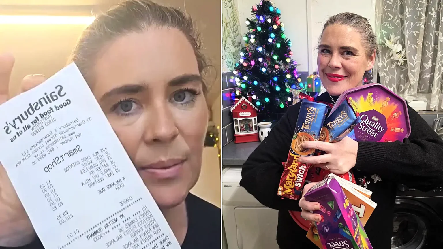 A mum-of-three dreading the cost of Christmas has revealed how she is spending just £5 a week to build a festive food box she hopes will be worth over £100.