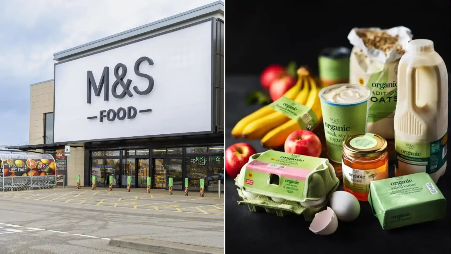 M&S is slashing prices on more than 50 organic products in a £4m supermarket price war - with up to £1.60 off items including balsamic vinegar and lamb mince.