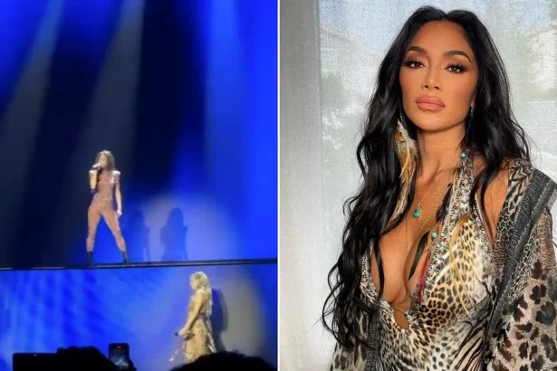 The Pussycat Dolls' reunion tour was thrown into chaos after Nicole Scherzinger failed to appear onstage for nearly two minutes during hit song Buttons.