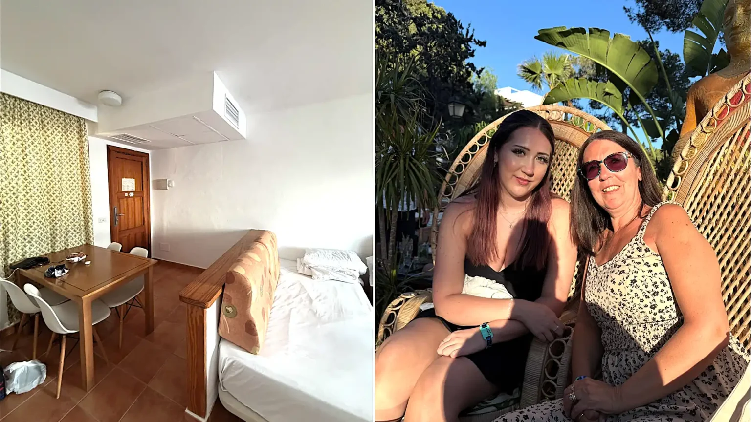 A holidaymaker says her £2,000 Majorca break was ruined by a room "smaller than a prison cell" - with bunk beds and ants crawling up the walls.