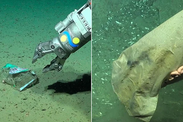 Scientists exploring a supposedly pristine deep-sea canyon have discovered a shocking collection of human rubbish lurking thousands of metres below the waves.
