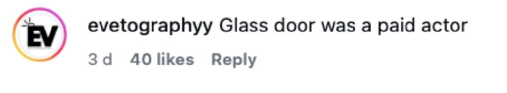 Watch the moment a man yanks open a bar door - only for the glass to explode into shards, leaving him frozen in the doorway still gripping the handle.