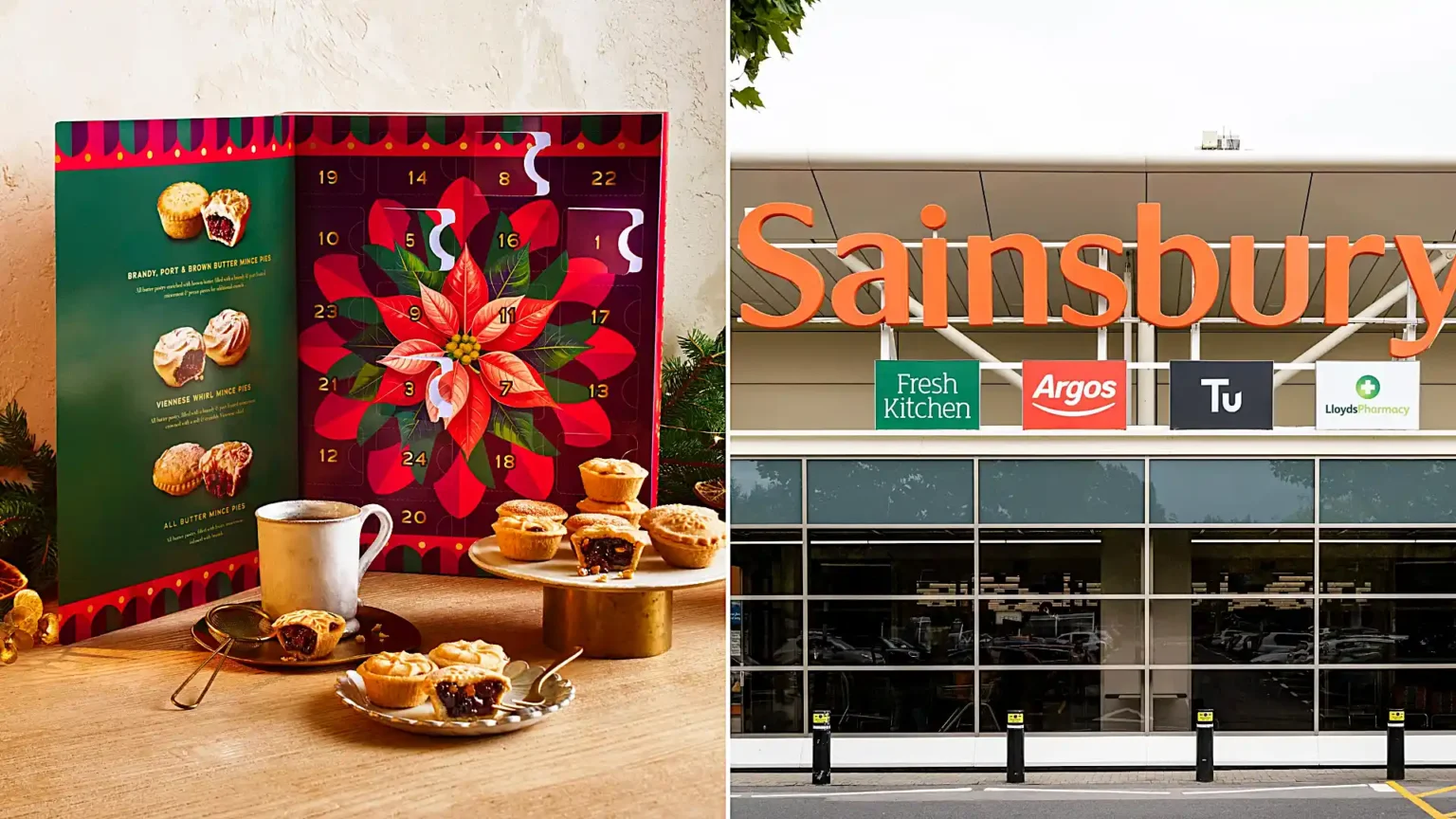 Sainsbury's has unveiled a mince pie advent calendar swapping chocolate for 24 boozy mini pies behind every window - and festive fans are already calling it the best ever.