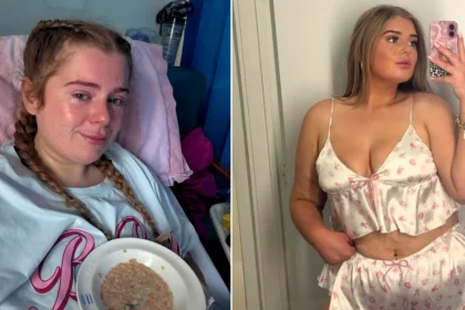 A woman was left fighting for her life with sepsis after shaving her bikini line - an ingrown hair swelled into a rock-hard lump the size of a big phone.