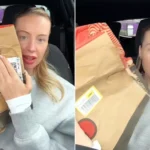 A woman was left mortified after her £8 Vinted bikini arrived inside a recycled Nando's takeaway bag - and the vegetarian feared it was covered in chicken grease.