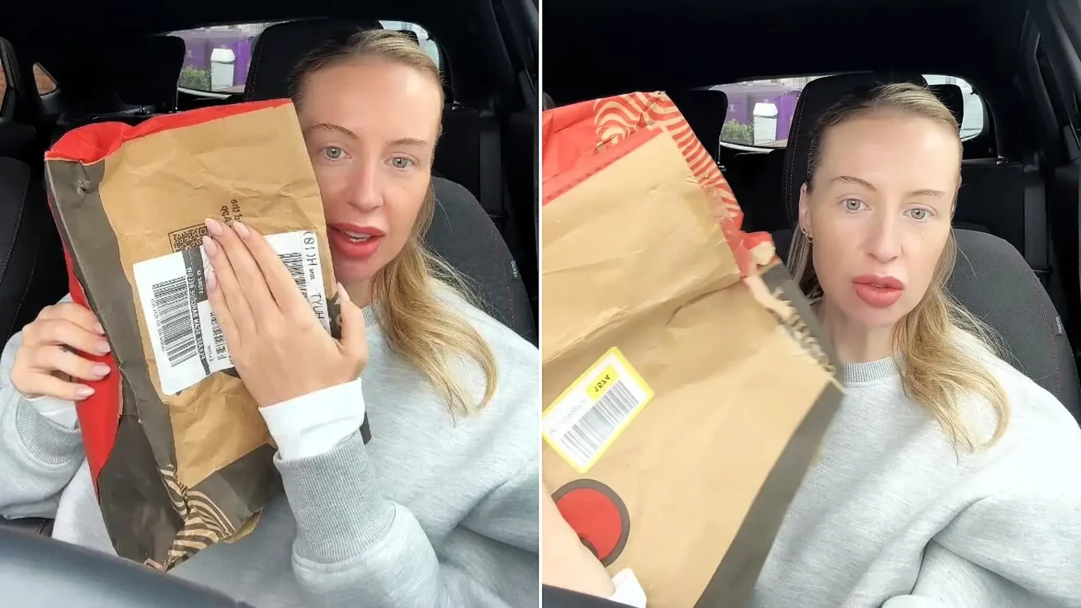 A woman was left mortified after her £8 Vinted bikini arrived inside a recycled Nando's takeaway bag - and the vegetarian feared it was covered in chicken grease.