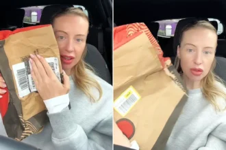 A woman was left mortified after her £8 Vinted bikini arrived inside a recycled Nando's takeaway bag - and the vegetarian feared it was covered in chicken grease.