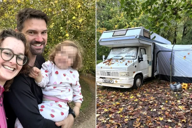 A couple have revealed how they ended up in hidden homelessness for six months with their toddler - living in a motorhome with no shower, toilet or running water.