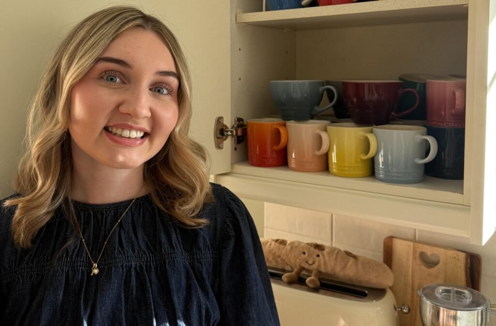 A woman obsessed with finding the perfect cuppa has spent over £2,500 on mugs - and the dedicated cupboard where she keeps all 256 of them has left people shocked.