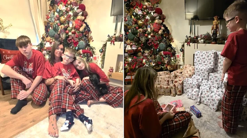 A single mum has 80 Christmas presents already wrapped and hidden in September - but trolls call her sick and say her kids will hate her for it.