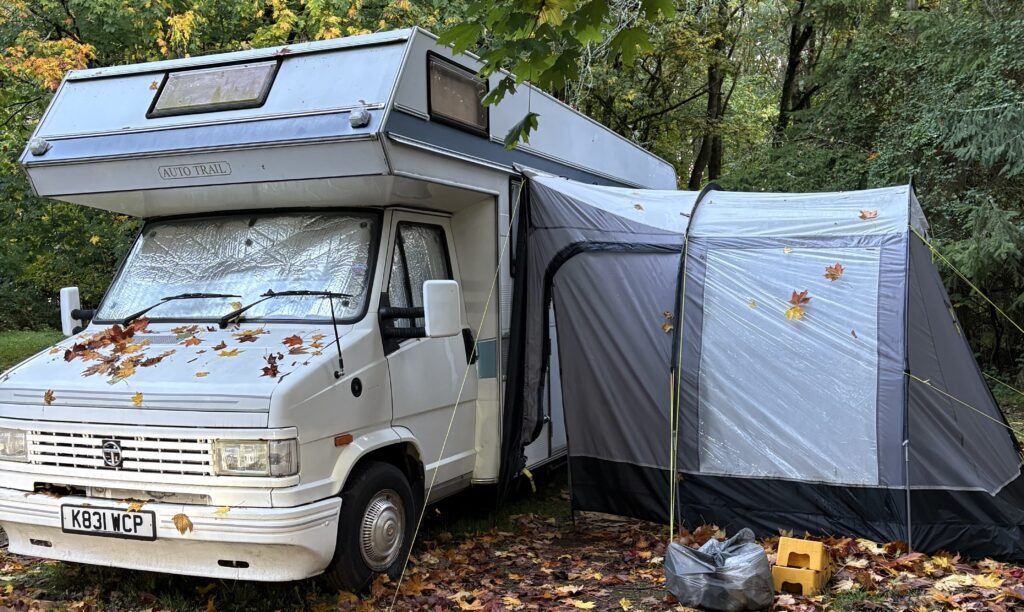 A couple have revealed how they ended up in hidden homelessness for six months with their toddler - living in a motorhome with no shower, toilet or running water.