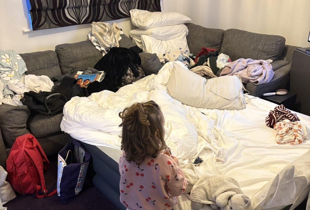 A couple have revealed how they ended up in hidden homelessness for six months with their toddler - living in a motorhome with no shower, toilet or running water.
