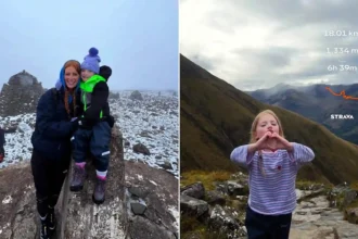Four-year-old Millie Hart becomes one of the youngest ever to conquer Ben Nevis, the UK's highest peak, completing the 4,413-foot mountain in just 10.5 hours.