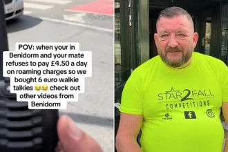 Brits avoid roaming charges by using £5 walkie-talkies between bars on holiday - a genius hack for their ten-day trip to Spain that saves money.