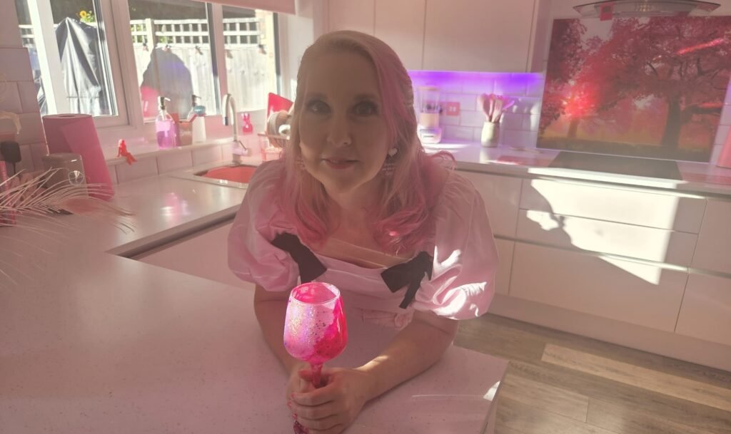 A woman has spent £25,000 turning her home into a Barbie-style pink palace - with even her power drill matching - and now the rosy five-bed is on the market for £725,000.