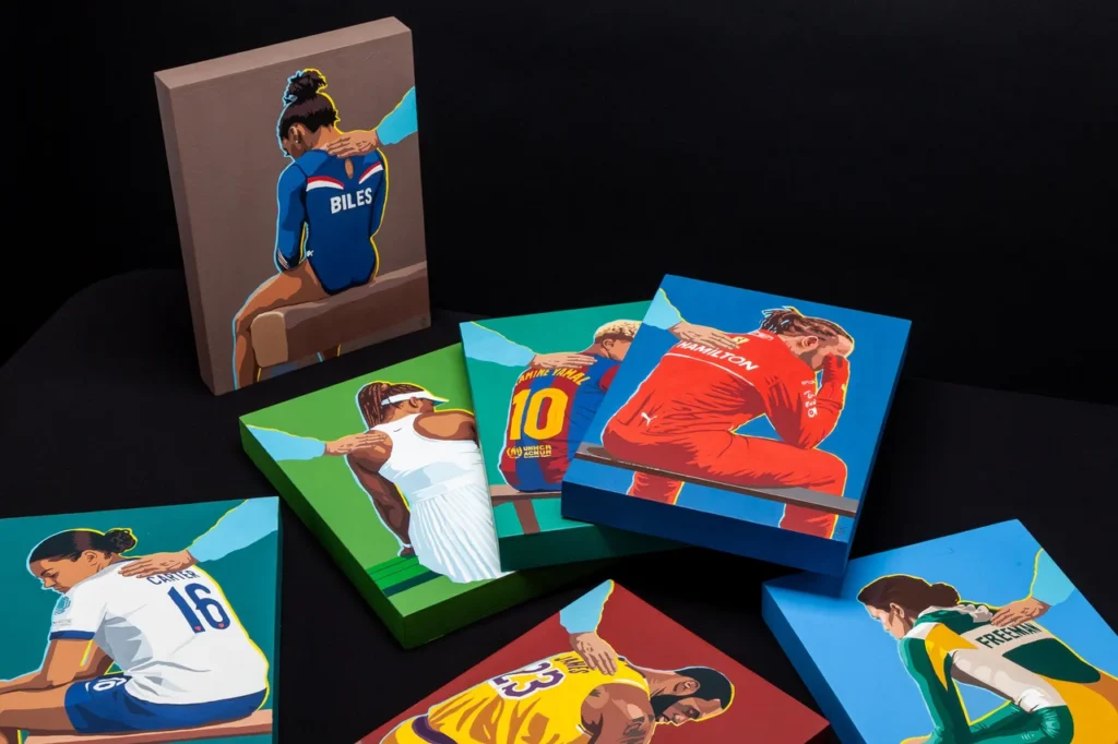 The ‘Hand of Hope’ moment after Bukayo Saka’s England penalty miss that led to vile abuse has been immortalised in artwork and is being flogged to fight racism in sport.