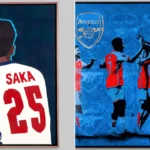 The ‘Hand of Hope’ moment after Bukayo Saka’s England penalty miss that led to vile abuse has been immortalised in artwork and is being flogged to fight racism in sport.