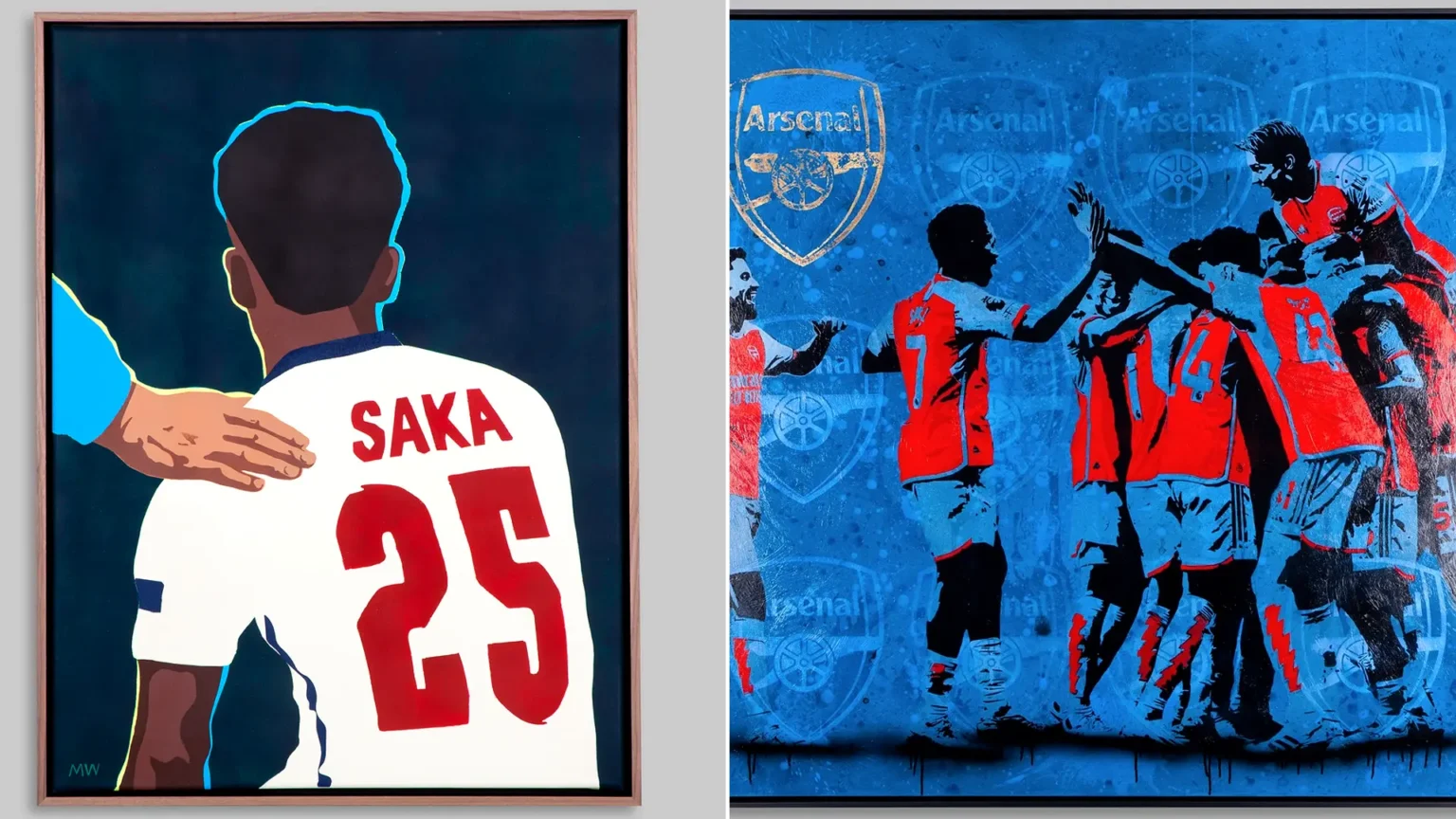 The ‘Hand of Hope’ moment after Bukayo Saka’s England penalty miss that led to vile abuse has been immortalised in artwork and is being flogged to fight racism in sport.