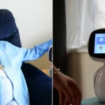 British pensioner, 74, gets robot companion named Robert to remind her to take medication and chat about washing. Meet Genie, the digital helper changing care homes.
