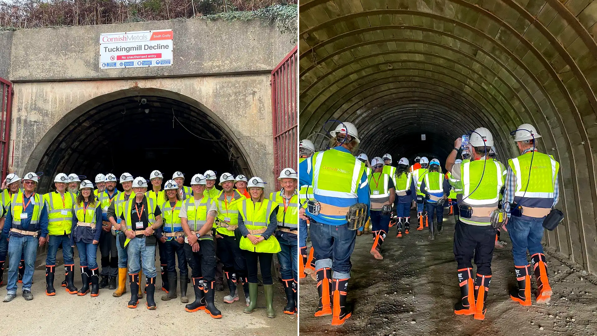Britain's last deep tin mine prepares to reopen after 400 years as shanty singers perform 150ft underground in South Crofty, Cornwall, testing eerie acoustics.